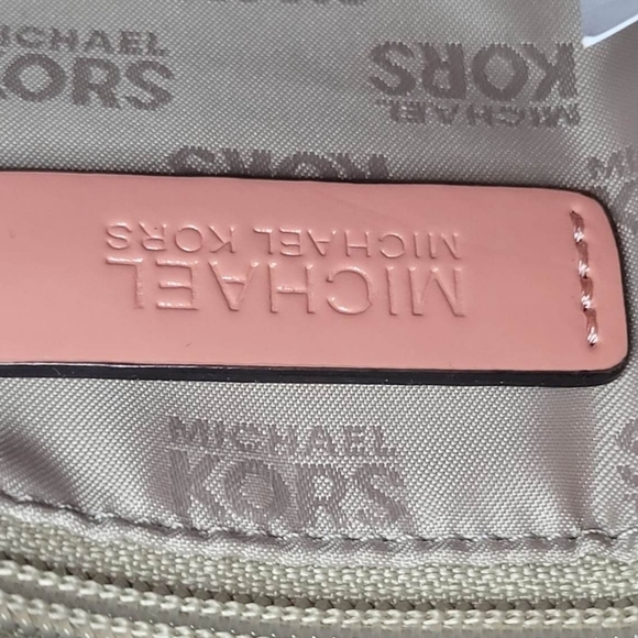 Michael Kors Emmy Peach Patent Leather Crossbody Bag NWT - Picture 14 of 16